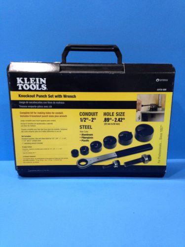 Klein tools knockout punch set 53732sen 1/2&#034;to 2&#034; brand new for sale