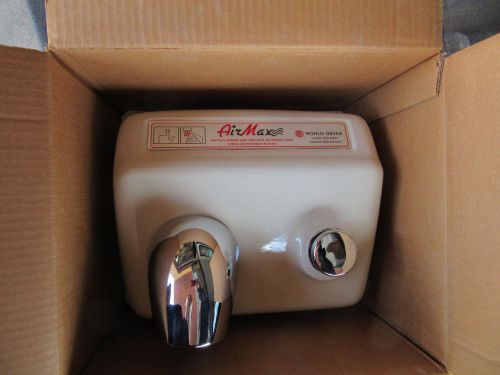 World dry air max m5-468a hand dryer 115v color beige 20 second shut off new!!! for sale