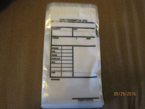 Cash Transmittal Bag - 6&#034; x 9  (98 bags)