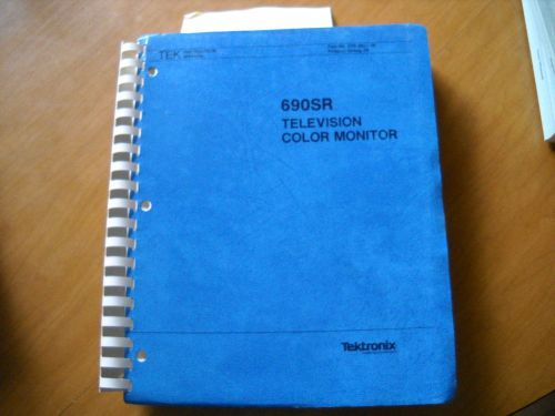 Tektronix 690SR television color monitor instruction manual