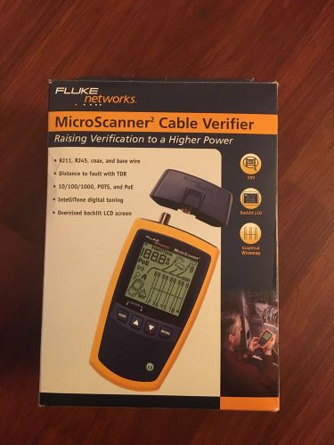 Fluke Networks MS2-100 MicroScanner2 Cable Verifier - RJ-45 10/100/1000Base-T