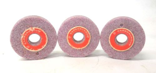 CARBORUNDUM GRINDING WHEELS, RECESSED, 2-1/2 x 5/8 x 3/4, SOLD IN LOT OF 3