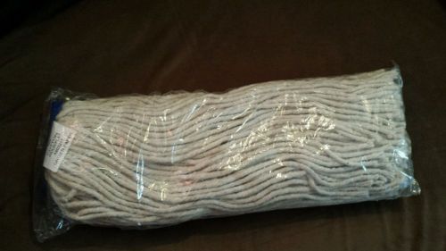 Industrial cotton/flat  24 oz screw type mop heads  lot of 4 for sale
