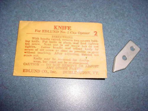 ORIGINAL EDLUND #2 KNIFE RESTAURANT REPLACEMENT CAN OPENER BLADE New Old Stock