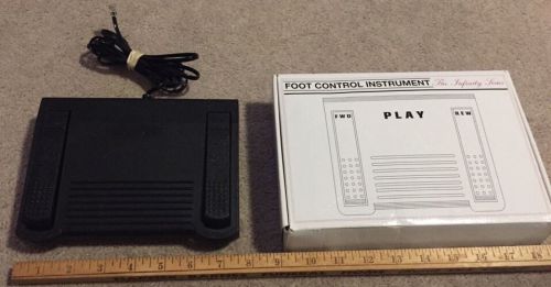IN-125 IN125 Infinity Heavy Duty Foot Pedal for DAC Transcribe Station in Box