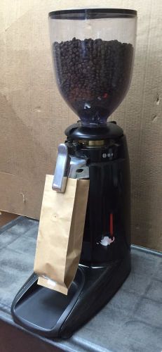 Compak K-6 Multipurpose Coffee Grinder with a chute and bag clip