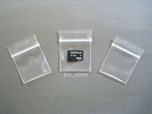 200 Thick Poly Ziplock Quality Zipper Bags 1.2&#034; x 1.5&#034;_30 x 40mm
