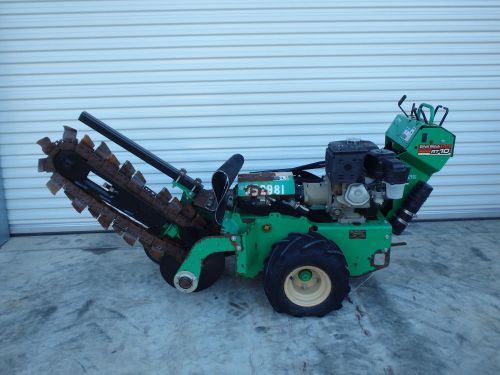 2011  ditch witch rt10 walk behind trencher, honda gas engine, vermeer for sale