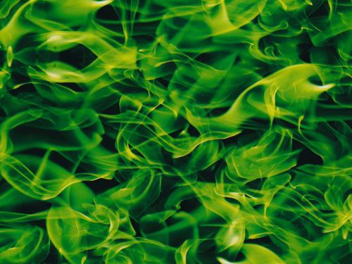 Hydrographic Film Water Transfer Hydrodipping Hydrodip Smoke Flames Green #68