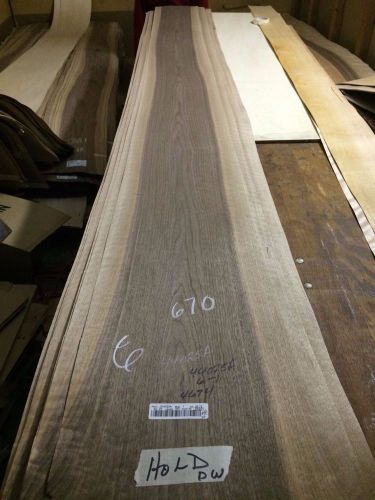 Wood Walnut   F/C  Veneer 118x12,13,15,15,17,17 total 6 pcs RAW VENNER N700670..