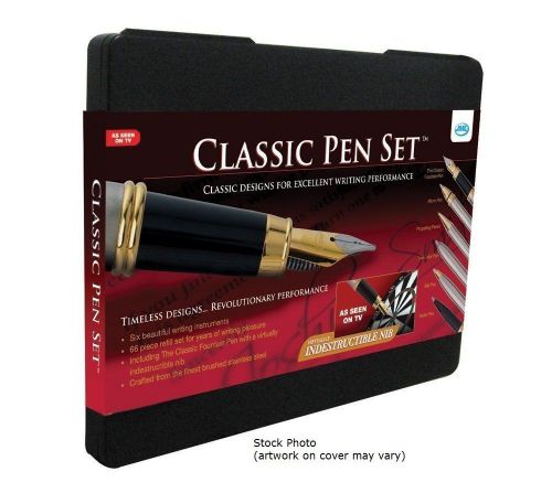 Nib ~ as seen on tv classic pen set six beautifully designed writing instruments for sale