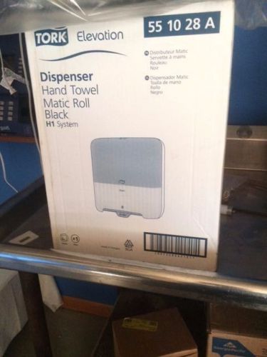 Tork Elevation Hand Towel Dispenser Matic Roll Black H1 System 55 10 28 A NIB