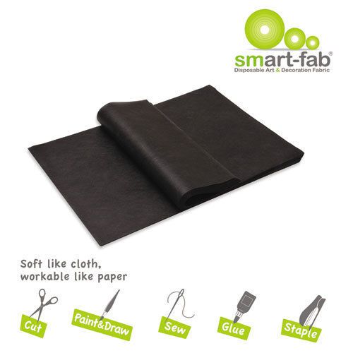 Smart-fab smart fab disposable fabric, 9 x 12 sheets, black, 45 per pack for sale