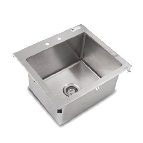 John boos pb-disink201612 drop-in sink - 20&#034; one compartment 20&#034;w x 16&#034; x 12... for sale