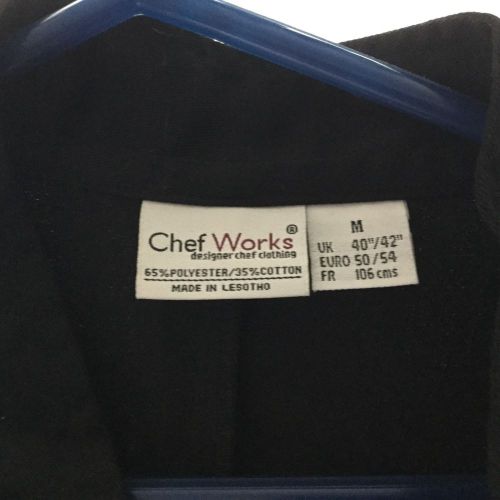 NEW Black Chef&#039;s work black chefs jacket Medium