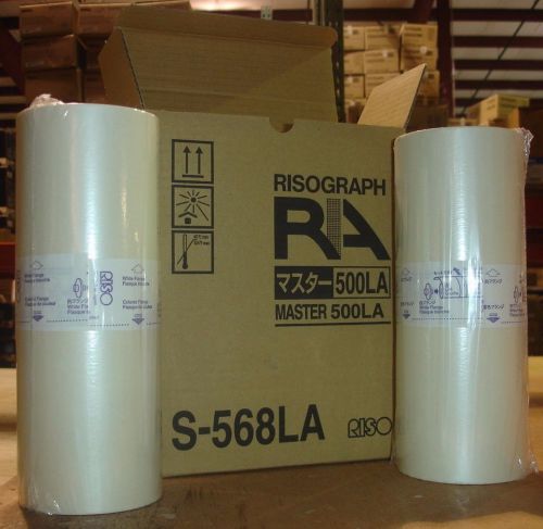 Riso S568LA master rolls (2-pack) for RA-4000, RA-5000, RC-4000 &amp; RC-5000 series