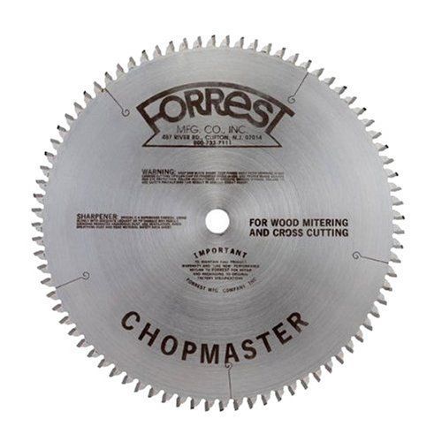 Forrest cm12806115 chopmaster 12-inch 80-tooth atb miter saw blade with 1-inc... for sale