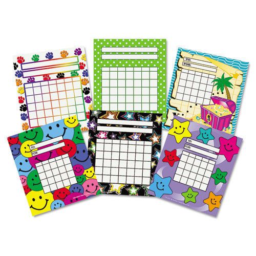 Individual Incentive Charts, 5-1/4 x 6, 6 Designs, 36/Each, 216/Pack