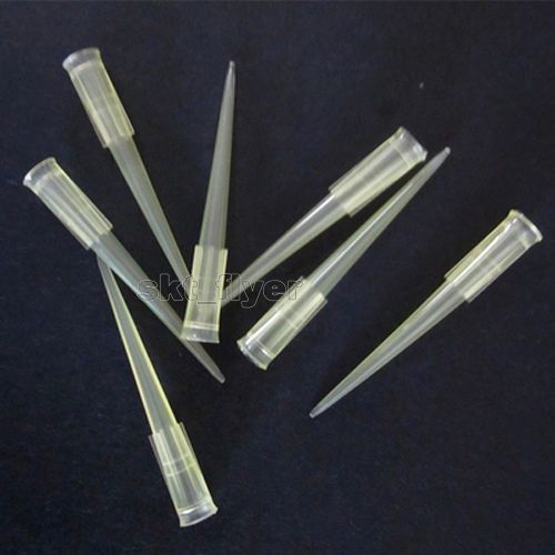 100pcs x 200ul Yellow Pipette Tips Tubing Lab Supplies