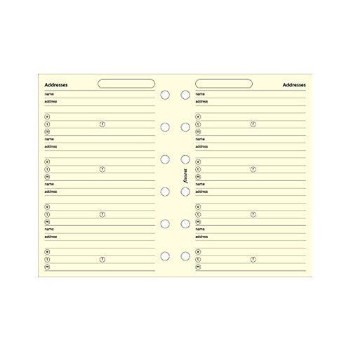 Filofax Pocket Addresses Cotton Cream B210253