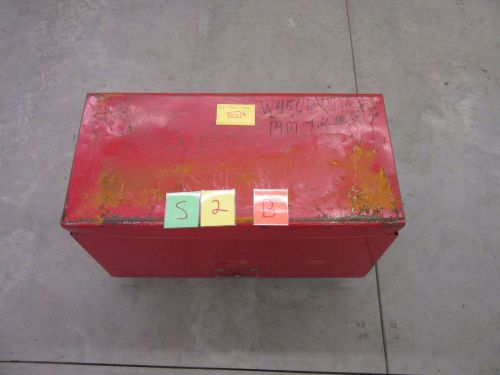 STACK-ON TOOL BOX 6 DRAWER CHEST RED MACHINIST MILITARY SURPLUS TRAY USED S-2-B