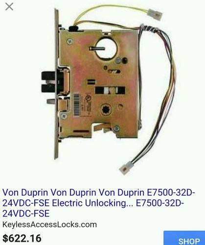 Von Duprin E7500 24VDC FSE US32D