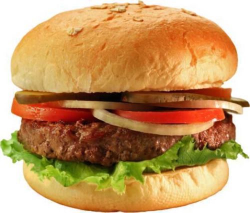 Hamburger Burgers Restaurant Concession Food Decal 14&#034;