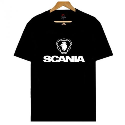 Scania Truck Heavy Logo Mens Black T-Shirt Size S, M, L, XL - 3XL