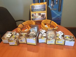 Lot new pro-flex brass gas fittings and flexible tubing for sale