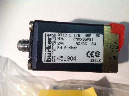 Burkert Type 0312 outlet 1/8 &#034; 8 watt 3/2-way-solenoid valve Atlas COPCO compres