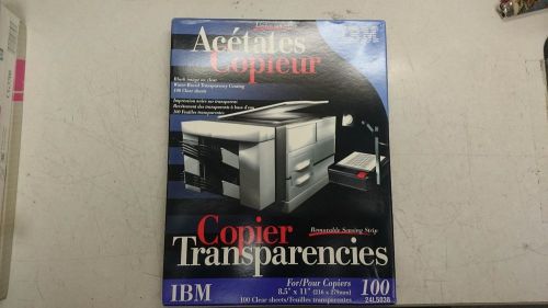 95 IBM Copier Transparencies 8 1/2 x 1124l5038 with removable sensing strip