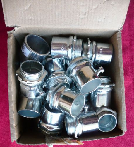 Lot of forty (40) cooper 452 set screw type 1&#034; connectors for thinwall conduit for sale