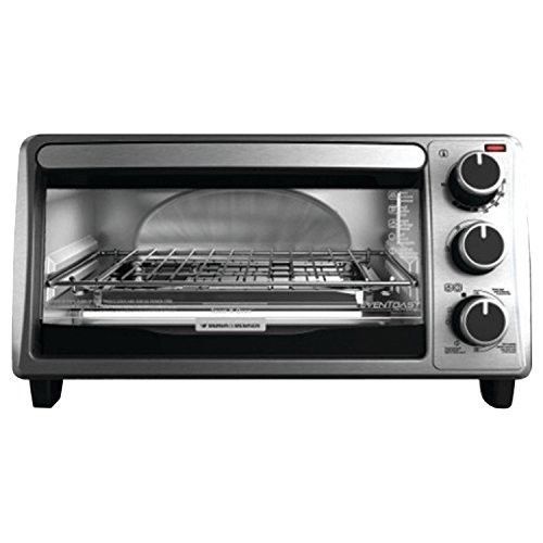 Silver Toaster Oven Stainless Countertop Broil Kitchen Pizza Bake Smart New