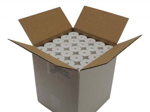 CORELESS 2 1/4 x 75&#039; BPA Free Retail POS Thermal Paper 1 1/2&#034; OD (50 rolls)