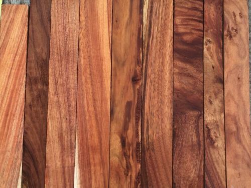 Curly hawaiian koa 9 reclaimed boards 17-24&#034;x2-3x1 for fine woodworking for sale