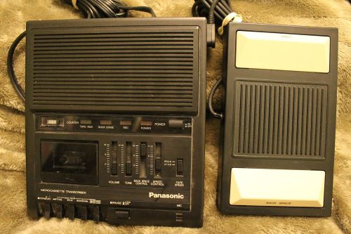 Panasonic Microcassette Transcriber RR-930 w/ Foot Pedal RP-2692 Good Condition!