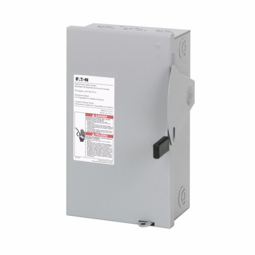 EATON 30 AMP 240 GENERAL DUTY SAFETY SWITCH  DG221UGB 2 POLE NON-FUSIBLE B SERIE
