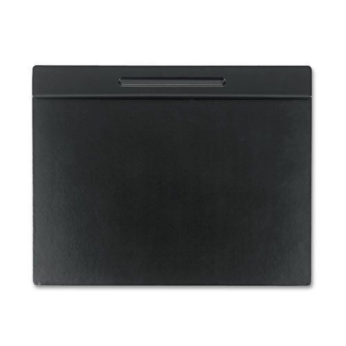 Wood tone desk pad, black, 24 x 19 for sale
