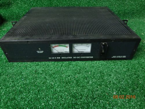 NewMar 24-48-8 RM Isolated DC DC Converter 24v in 54.4v Out w/19&#034; rack mnt bkts