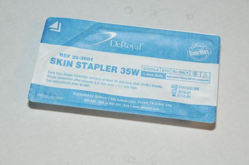 DeRoyal 35W Surgical Skin Stapler P/N 25-3001     New / Unexpired!!  $25