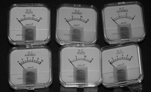 Pack of 6 EMICO Panel Meters