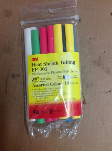 3m fp-301-3/8-asso 3/8&#034; assorted colors heat shrink for sale