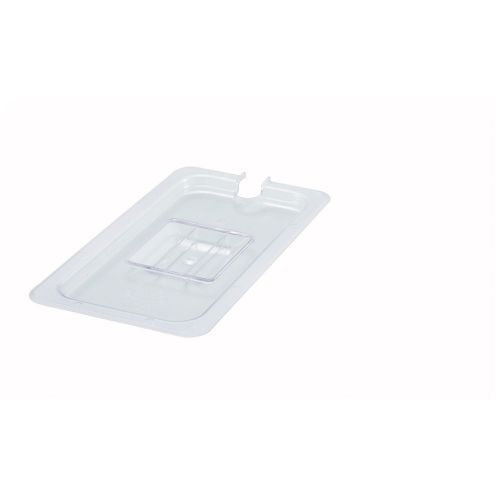 Winco SP7300C, One-Third Size Polycarbonate Food Pan Slotted Cover, NSF