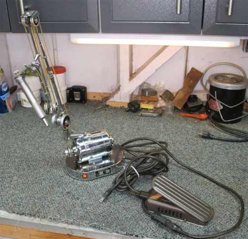 Emesco dental engine with handpiece, cable and foot rheostat, excellent for sale