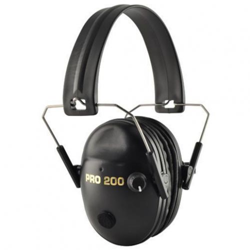Pro ears 200 electronic ear muffs hearing protection 19db nrr black p200b for sale
