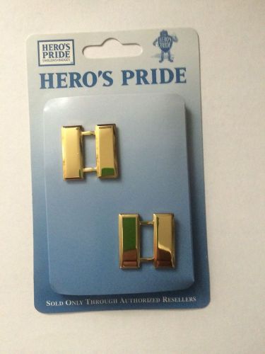 Heroes Pride 4426RG Plated 2 Bars (Captain) Collar Insignia