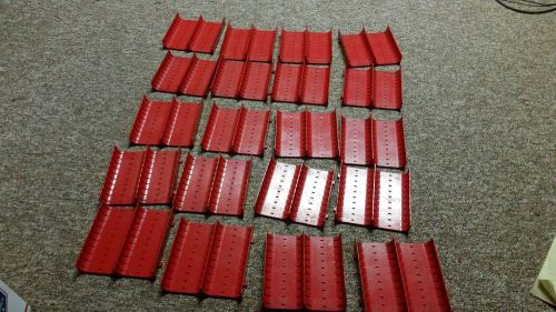 Lista 2 Slotted grooved 1646 drawer tray dividers lot of 20
