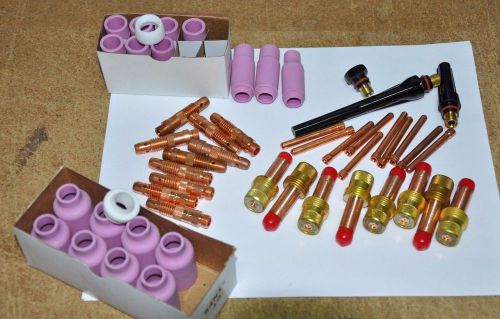 51 pc accessory kit for size 17, 18 or 26 torches (10N), standard and gas lens