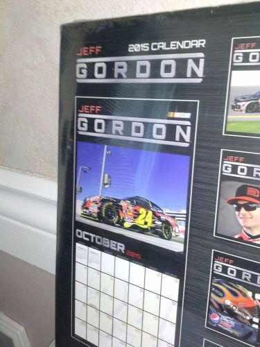JEFF GORDON 2015 NASCAR WALL CALENDAR -NO MAGNET-DEMO