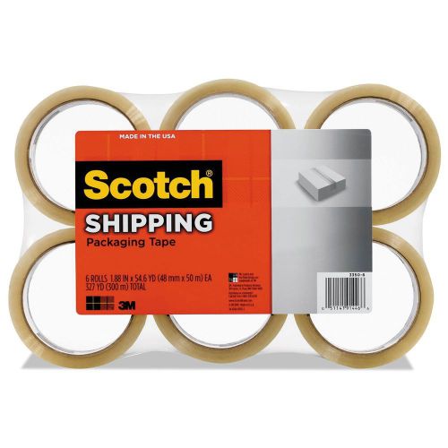 6 rolls scotch 3m packing tape sealing shipping clear packaging transparent lot for sale